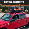 Mockins 20 Cu Ft. Orange Waterproof Rooftop Bag (53"x40"x17") with PVC Mat, Straps, Hooks & More - 4 of 4
