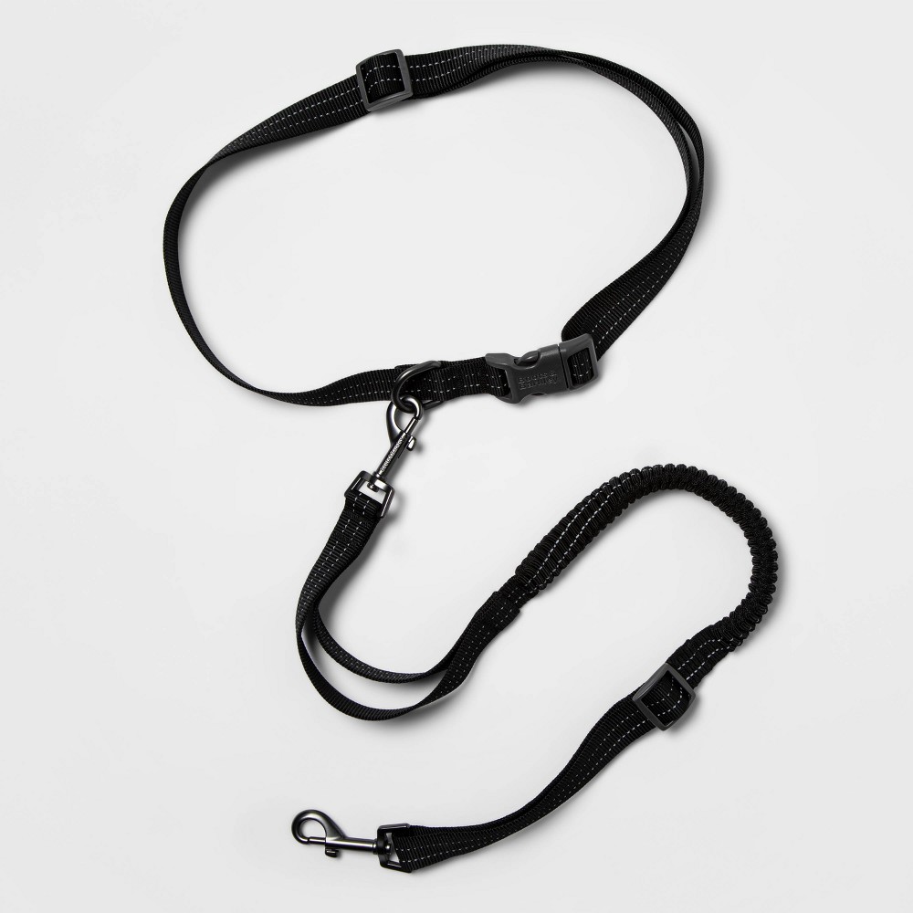 Hands-free Dog Leash with Bungee - Black - Boots & Barkley™