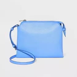 Double Gusset Crossbody Bag - A New Day™ Blue