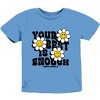 The Juniper Shop SmileyWorld Your Best Is Enough Floral Youth Short Sleeve Tee - 2 of 4
