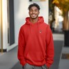 Dalix Astronaut Embroidery Relaxed Hoodie Soft Fleece Sweatshirt Drawcord Fit Lounge Mens - 3 of 4
