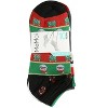 Memoi Women's 10 Pair Pack Holiday Low Cut Socks Black 9-11 - 2 of 4