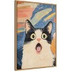 Amanti Art Really Scream Cat by Melloi Art Prints Framed Canvas Wall Art - 2 of 4