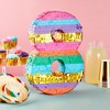 Blue Panda Rainbow Number 8 Pinata for 8th Birthday Party Supplies, Fiesta, Anniversary Celebration (Small, 11.4 x 16.5 x 3 inches) - 2 of 4