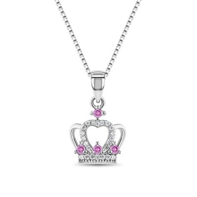 Girls' Dazzling Unicorn Sterling Silver Necklace - In Season Jewelry