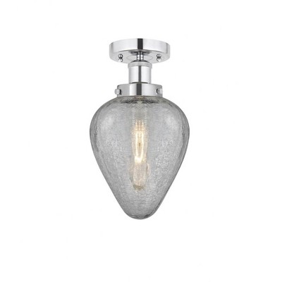 Geneseo - 1 Light Semi-Flush Mount In Industrial Style-9.75 Inches Tall and 6 Inches Wide