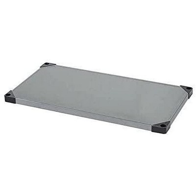 Quantum Storage Systems Shelf, Solid, 72"W X 14"D, 300 - 600 Lb. Capacity, Double Hemmed Perimeter With Marine Edge, 18 Gauge, Galvanized Steel, Nsf