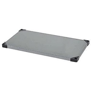 Quantum Storage Systems Shelf, Solid, 72"W X 14"D, 300 - 600 Lb. Capacity, Double Hemmed Perimeter With Marine Edge, 18 Gauge, Galvanized Steel, Nsf - 1 of 1
