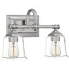 Quoizel Lighting Nicholas 2 - Light Vanity in  Brushed Nickel - 3 of 4