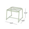 3 Piece Metal Patio Table and Chairs Sets, Outdoor Conversation Furniture Set,Metal Patio Table and Chairs Set for Small Space-Maison Boucle - 4 of 4