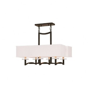 Livex Lighting Woodland Park 4 - Light Chandelier in  Brushed Nickel - 1 of 2