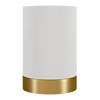 Hudson and Canal 9" Tall Uplight Mini Lamp with Fabric Shade - 2 of 4