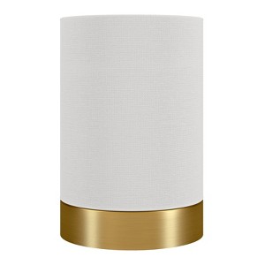 Hudson and Canal 9" Tall Uplight Mini Lamp with Fabric Shade - 1 of 4