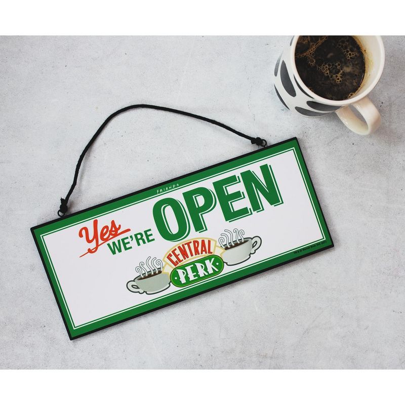 Silver Buffalo Friends Central Perk Reversible Hanging Sign Wall Art | 12 x 5 Inches, 5 of 7