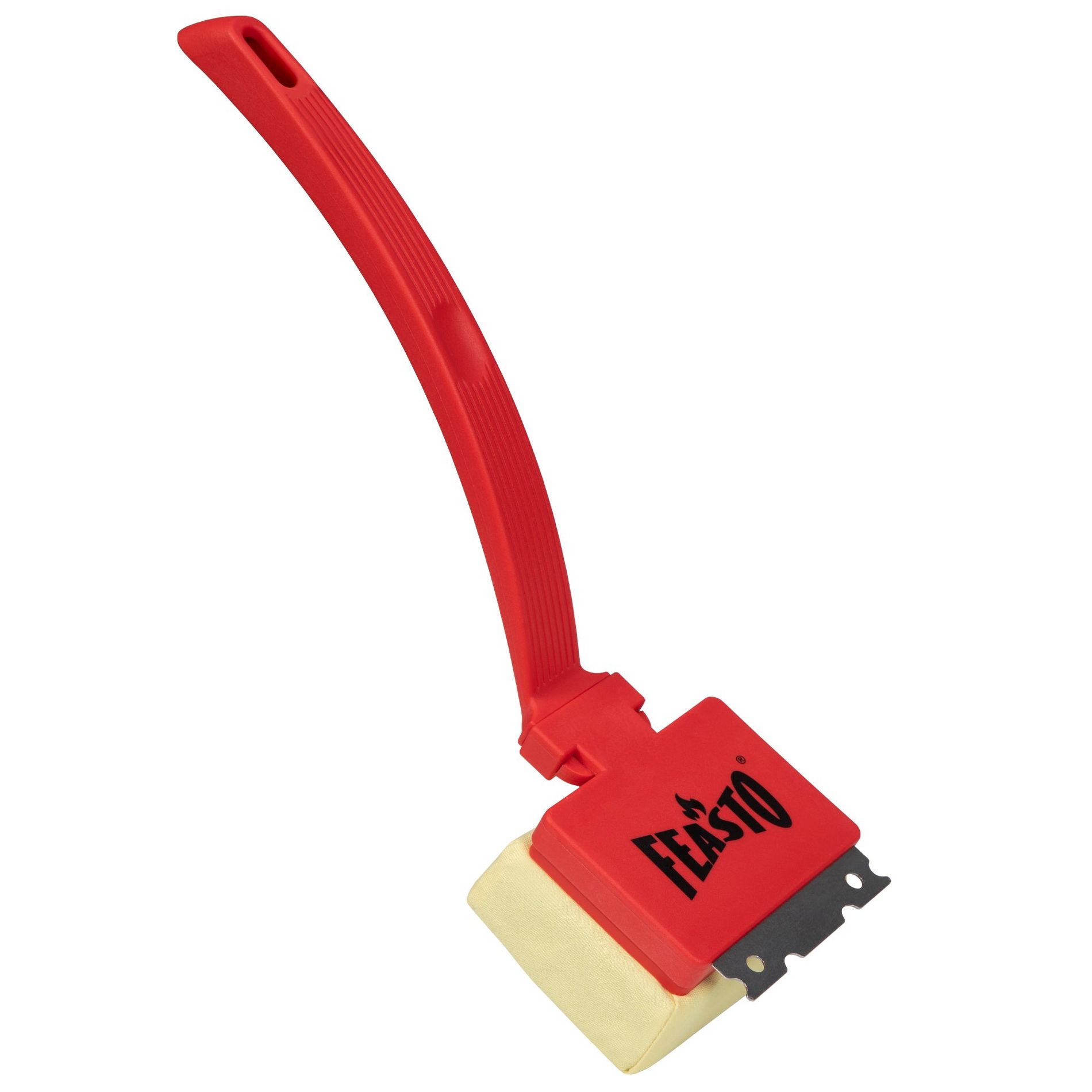 Feasto Bristle Free Grill Brush with Scraper for Outdoor Grills, Reinforced Steam Cleaning Brush.