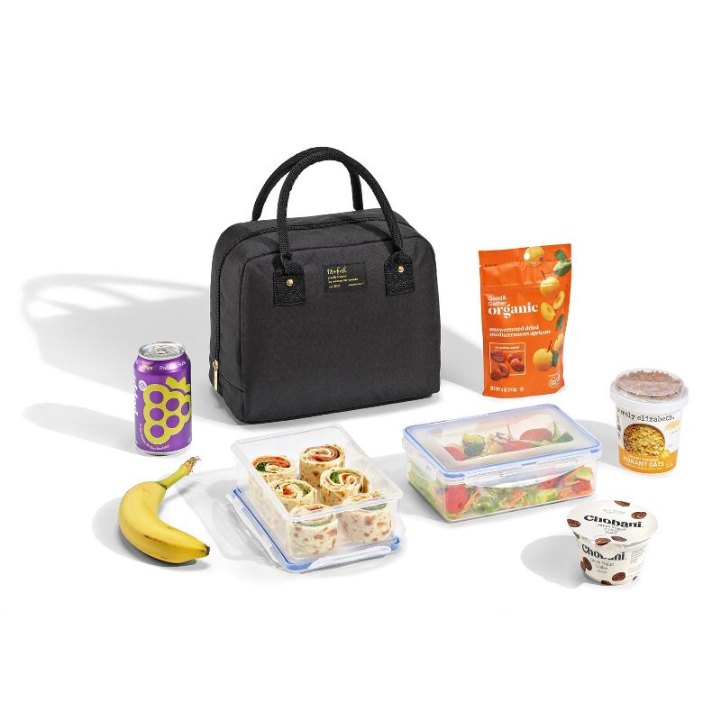 Fit &#38; Fresh Bloomington Lunch Bag - Solid Black, 3 of 10