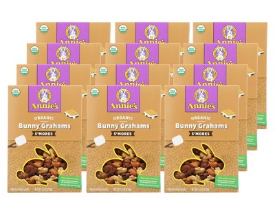 Annie's Homegrown Organic S'mores Bunny Grahams Snacks - Case of 12/7.5 oz