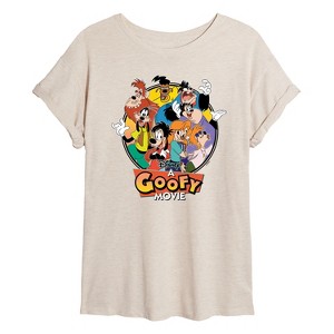 Women's - A Goofy Movie -  Oversized Graphic T-Shirt - 1 of 4