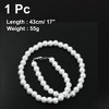 Unique Bargains Women's Faux Pearl Lobster Clasp Beaded Chain Necklace - 2 of 4