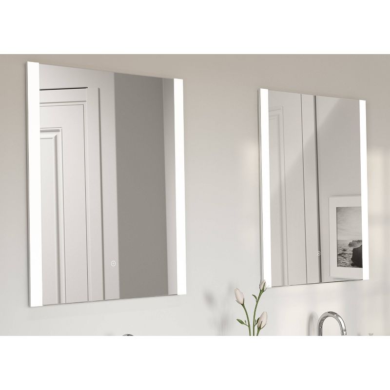24&#34;x30&#34; Premium Lumen Single Frameless Fixed Color Temp LED Wall Mirror with Anti Fog Glass - Tosca, 4 of 6