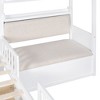 Bellemave Twin Size House Bed with Sofa, Kids Platform Bed with Two Drawers and Storage Shelf, White - 4 of 4