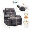 GustoWave Oversized Power Lift Recliner with Massage & Heat for Elderly, Big & Tall Reclining Chair, Single Lazy Boy Recliner Sofa - 2 of 4