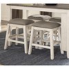 TOAOTBNBOB Upholstery Bar Stools with Nailhead Trim, Modern Bar Chairs for Dining Room, Counter Height Barstools Set of 2 - 4 of 4
