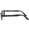 The Original KD's Biker Shades Sunglasses By PCSUN Black Frames +1.75 Magnification Smoke Lenses - 4 of 4