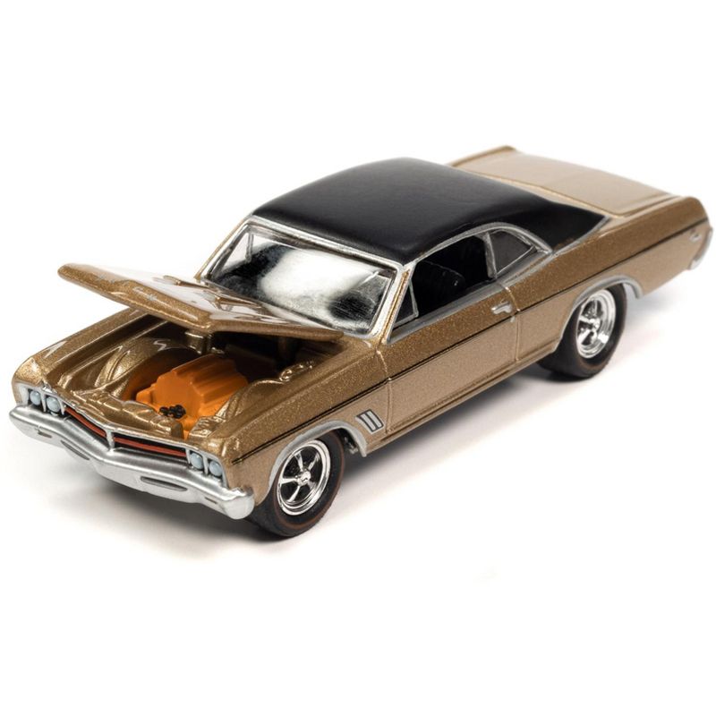 1967 Buick GS 400 Gold Mist Metallic w/Matt Black Top Limited Edition to 2524 pieces 1/64 Diecast Model Car by Johnny Lightning, 3 of 4
