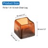 Unique Bargains Non-Slip Noise Reduction Chair Leg Protect Square Floor Pads 16 Pcs - 2 of 3