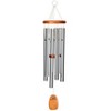 Wind & Weather Small Anodized Aluminum Amazing Grace Wind Chime With Ash Wood Disk And Wind Catcher - image 3 of 3