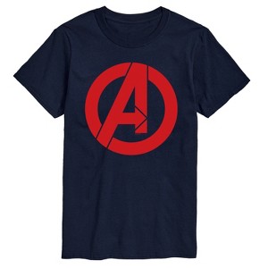 Men's - Marvel - Avengers A Logo Short Sleeve Graphic T-Shirt - 1 of 4