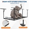 Garage Overhead Storage Racks, Heavy-Duty Steel Ceiling Mount Racks, Adjustable Height,600lbs Capacity, Black - 4 of 4