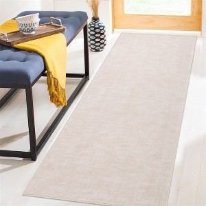 Modern Solid Area Rug Washable Rug Stain Resistant Non-Slip Rug for Living Room Bedroom - 1 of 4