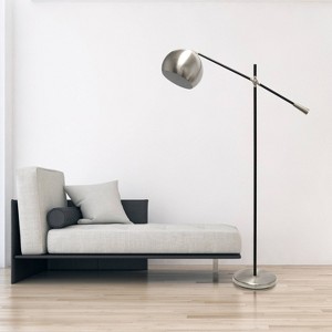 Swivel Floor Lamp with Inner Dome Shade - Lalia Home - 1 of 4