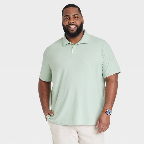 mint green polo shirt mens