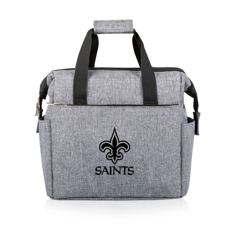 NFL New Orleans Saints On The Go Lunch Cooler - Gray, 1 of 5
