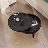 TIRAMISUBEST Modern Round Wood Rotating Tray Coffee Table with Storage & Metal Legs, Center Table with Rotating Top and Hidden Storage - 3 of 4