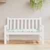 vidaXL Fabric Garden Bench Cushion - Leaf Pattern, 47.2"x19.7"x2.8", Water-Resistant, Polyester Material, Hollow Fiber Filling - 2 of 4