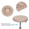 Unique Bargains Round PU Leather Bar Stool Cover for Dia 12"-14" Chair - 3 of 4