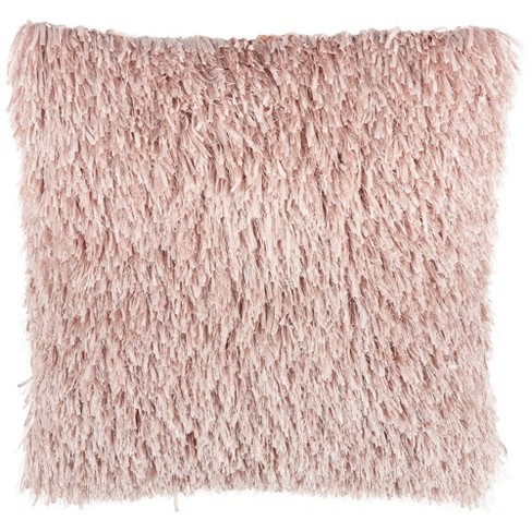 Pink hotsell shag pillow