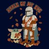 Men's Star Wars: The Mandalorian Grogu and Din Djarin Fall Leaves Apple of my Eye Sweatshirt - 2 of 4