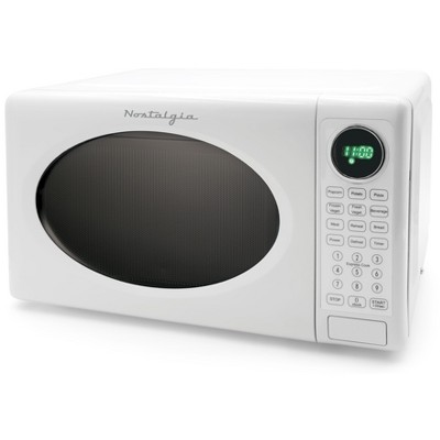 Nostalgia Retro 0.7 Cu Ft Retro Microwave + Accessory Bundle