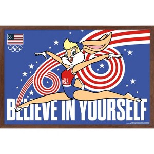 Trends International Looney Tunes x Team USA - Believe In Yourself Framed Wall Poster Prints - 1 of 4