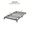 coucheta 14 Inch Metal Bed Frame Platform Bed Frame No Box Spring Needed, Sturdy Heavy Duty Bed Frame, Easy Assembly, Under Bed Storage - Black - 2 of 4