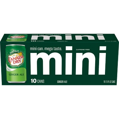Canada Dry Ginger Ale Soda - 10pk/7.5 fl oz Mini Cans
