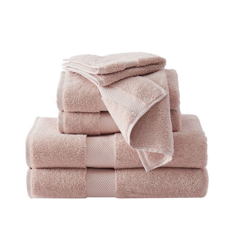 6pc Solid Turkish Cotton Bath Towel Set - Brooklyn Loom, 1 of 5