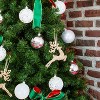 Every Day is Christmas 35ct 2.76"/70mm Shatterproof Round Christmas Tree Ornament Set, Merry Christmas Balls Ornaments with Hooks - 4 of 4