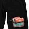 Cars Lightning McQueen Adult Black Sleep Pajama Shorts - 2 of 4