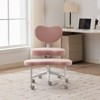 Sevobal Task and Office Chairs Meditation Chair, Cross Legged Chair with Wheels, Adhd Chair, Criss Cross Desk Chair, Pink, 28.3"*11"*18.1" - 2 of 4